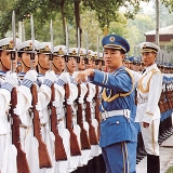 Soldiers on parade