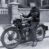 Delivery of mail by motorbike