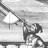 An astronomer using a telescope