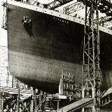 The Titanic under construction